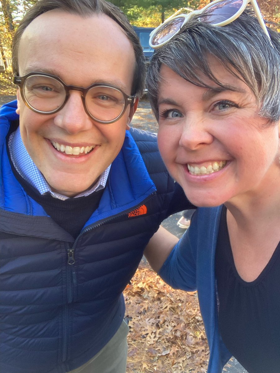 Chasten's tweet photo. 🍁 A perfect day for GOTV in Michigan!🍁I’m especially pumped for @BetsyCoffia’s race here in Traverse City (MI-103). Dems have the chance to flip this seat and reclaim the Michigan House! If you care about Michigan, please consider pitching in today! https://t.co/xg73Sd1yN9 https://t.co/PrathV3xRH