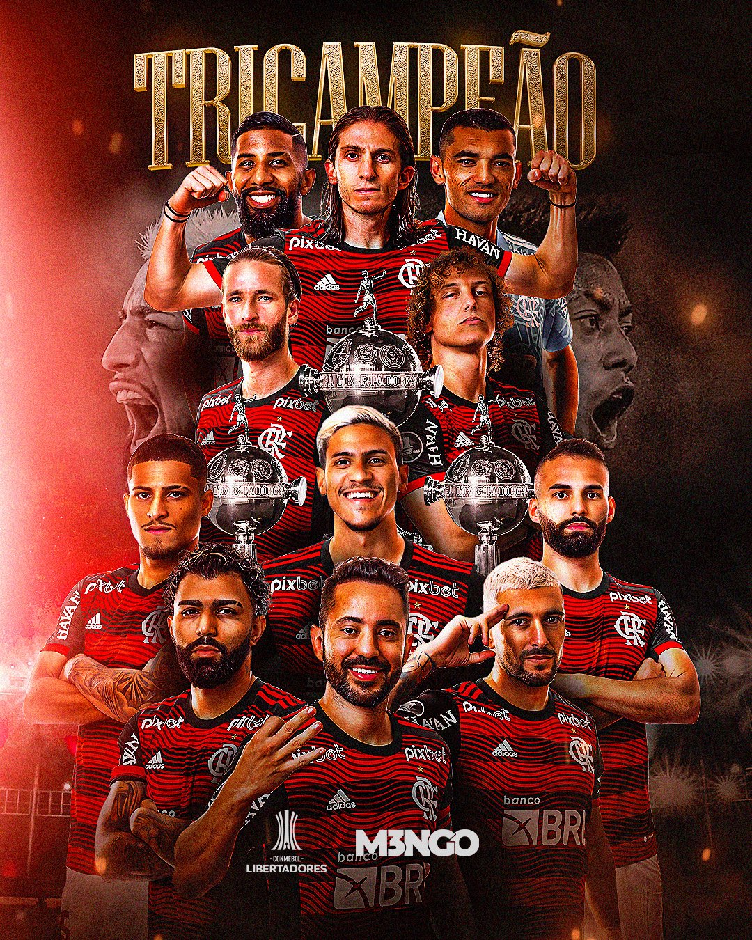 Flamengo on Twitter: "VENCER. VENCER. VENCER. #M3NGO https://t.co ...