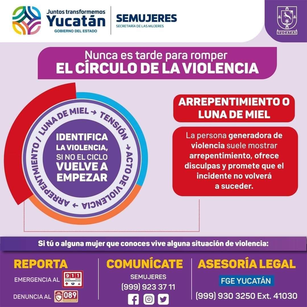 GobYucatan's tweet photo. Les recordamos que la @semujeres brinda servicios integrales y gratuitos de atención psicológica, jurídica y social. Contáctate vía telefónica al (999) 923 37 11 o vía inbox en sus redes sociales oficiales.

Trabajamos en equipo para proteger a las mujeres yucatecas. (2/2) https://t.co/sh8fDU1d3z
