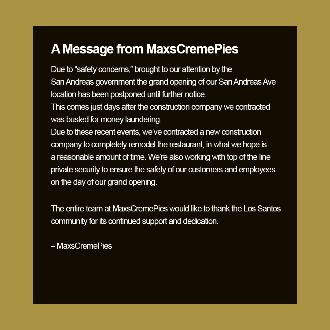 MaxsCremePies's tweet photo. A Message from MaxsCremePies https://t.co/Ez6mE7sszP