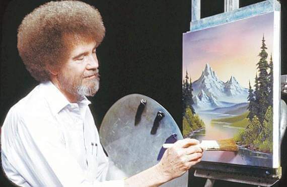 Happy Birthday to the late, great Bob Ross..... 
