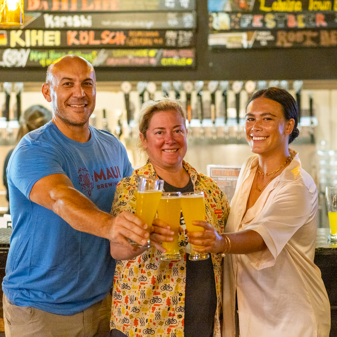 LyCHEEHOO Honey Lager is now on tap at MBC Kihei! A collaboration with @NewBelgiumBrewing, this elegant lager was brewed with Lychee, Rice, &amp; Hawaiian Honey. A portion of the proceeds will be donated to non-profits supporting women on Maui. Coming soon at other MBC locations!