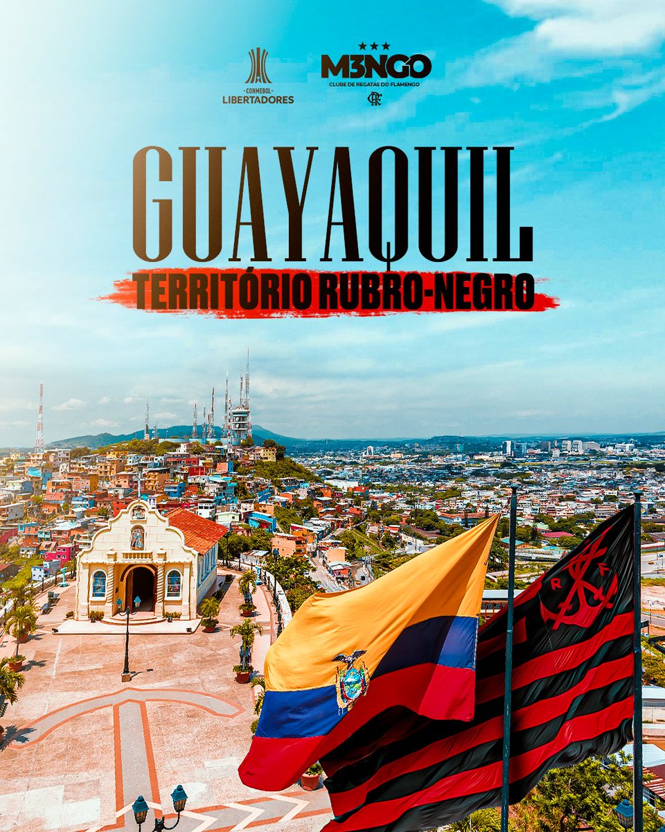 Mais uma cidade pra marcar na história do Flamengo! Gracias, Guayaquil! #M3NGO