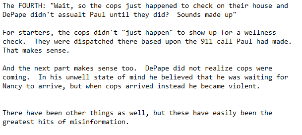 <a href="/hankgreen/">Hank Green</a> I have spent an undue amount of time responding to misinformation about this issue and have seen many different approached taken to undermine the assault on Paul Pelosi.  I couldn't fit it into tweets so have some images with my findings instead.