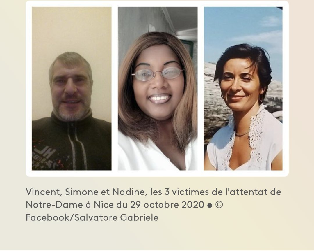patpit20's tweet photo. @karan_mersch @GastonCremieux Il faut toujours ramener les catholiques  dans l'histoire "pour équilibrer".. Il ya 2 ans 3 catholiques ont été assassinés ds la basilique de #Nice par un migrant tunisien et la gauche qui a récupéré #Paty ne fait même pas semblant d'en avoir eu quelque chose à faire. https://t.co/xVcDDWZWwO