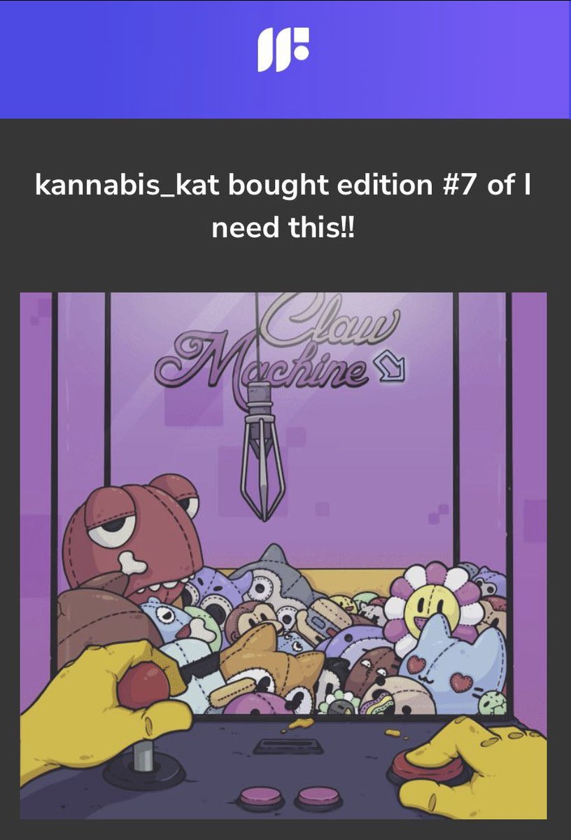isbazzz's tweet photo. #7 "I need this!" sold!
Collected by @kannabis_kat1

Thank you 💜 https://t.co/N8ltk0Ozq8