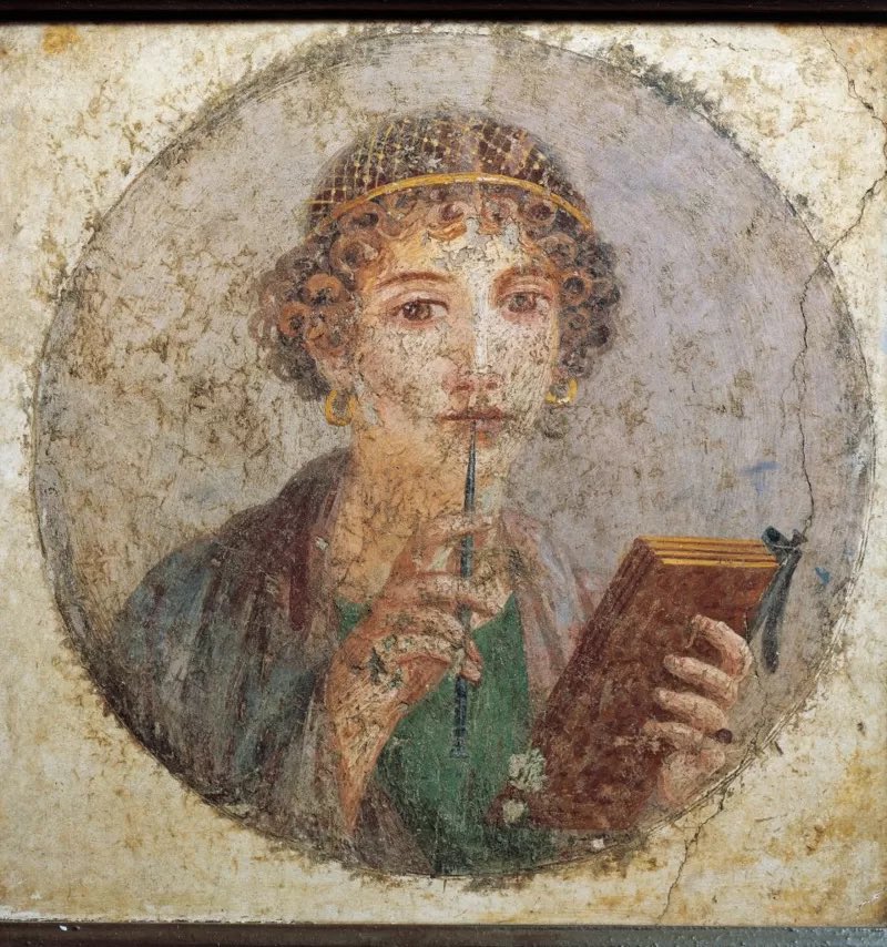 lesbistorica's tweet photo. Safo de Lesbos (o Safo de Mitilene) 🧵: https://t.co/078rMo3Eul