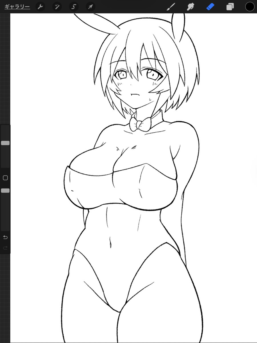 線画。

塗る。 https://t.co/G9oxH9VRqK 