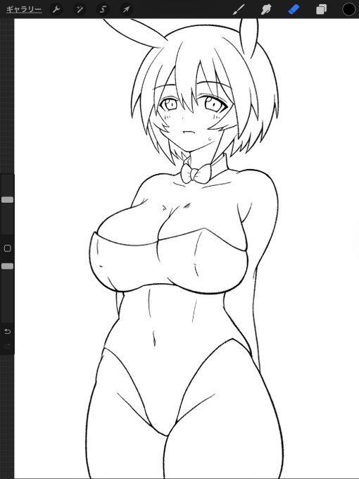 線画。

塗る。 https://t.co/G9oxH9VRqK 