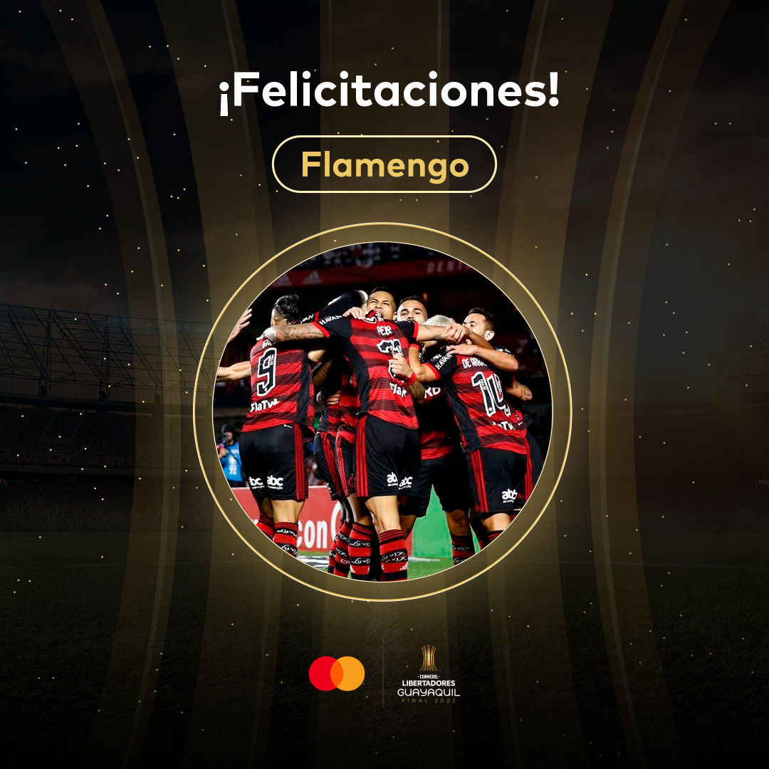 ¡Tenemos un nuevo campeón de la CONMEBOL Libertadores! 🏆Felicitaciones <a href="/Flamengo_es/">Flamengo</a> por alcanzar la victoria y ser parte de la historia de este torneo que reúne a diferentes equipos del continente entorno a una misma pasión. ⚽