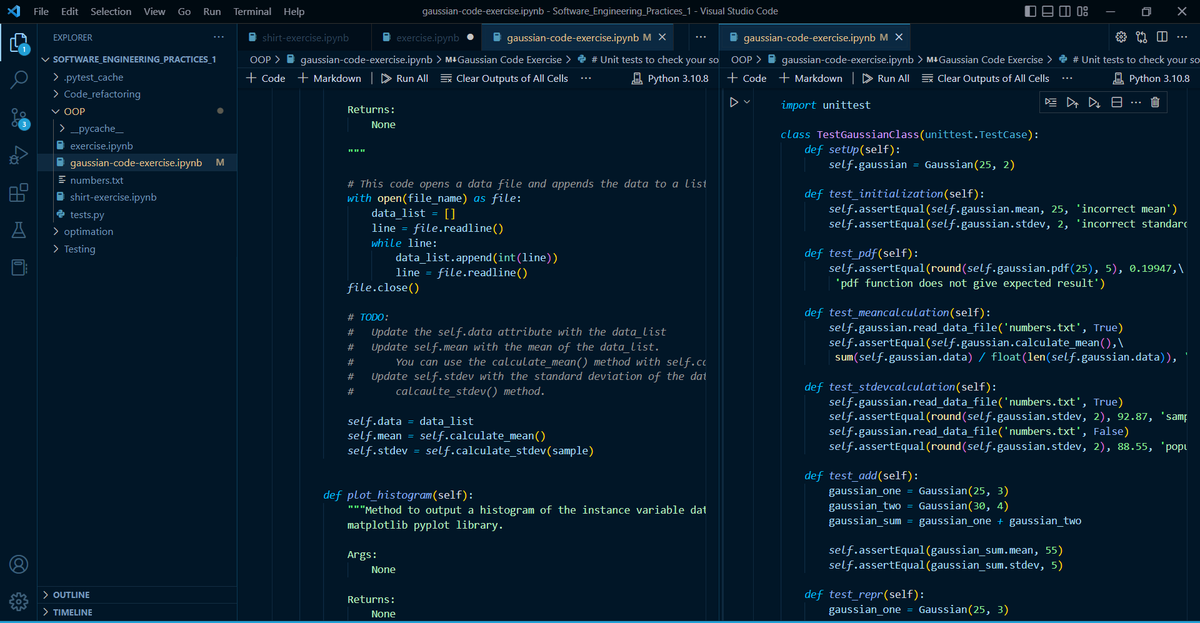 TheDataHokage's tweet image. Day 257 of #300daysofcode👨💻#DataScience #DataAnalytics
Build class for Gaussian distribution.
Implemented magic methods like add and reps
On GCP, learning interconnection to an on-premises database.