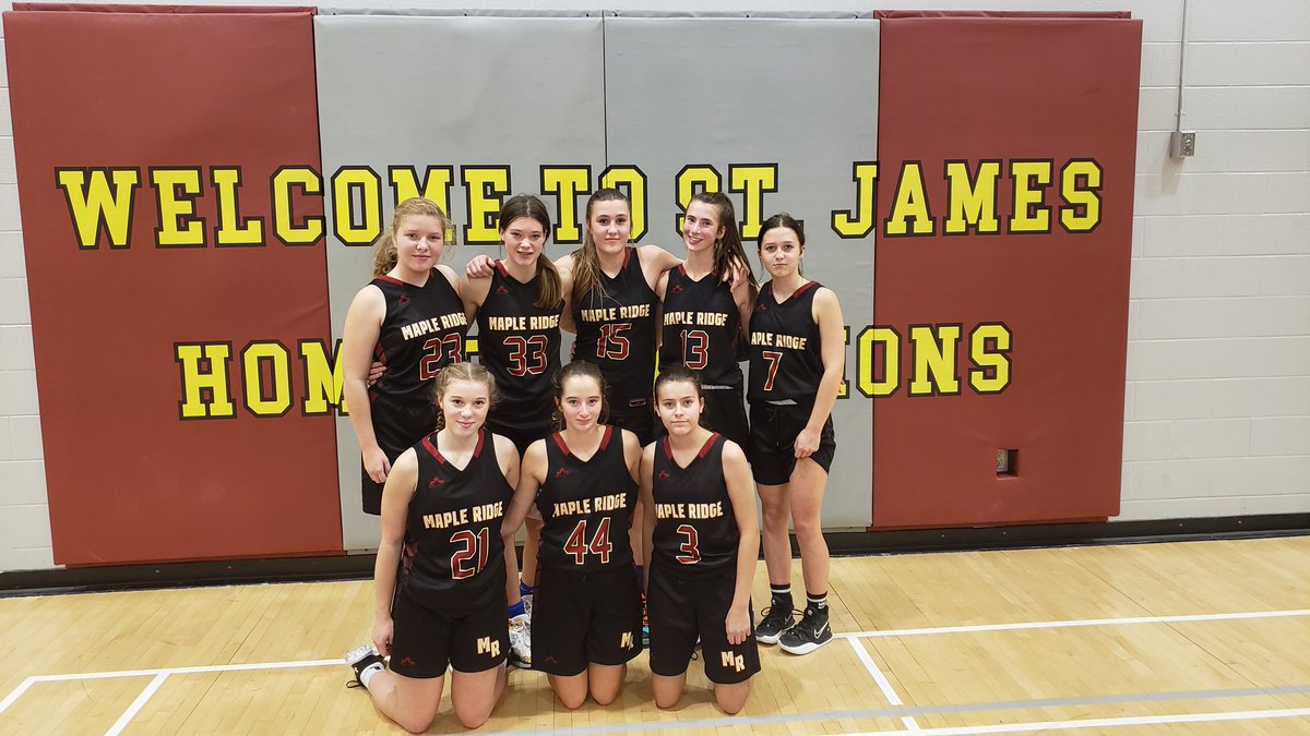 StJamesCoachO's tweet photo. Maple Ridge wins the St. James Jr girls Championship with a tough 2pt over Orangeville https://t.co/CSYgrfwwZT