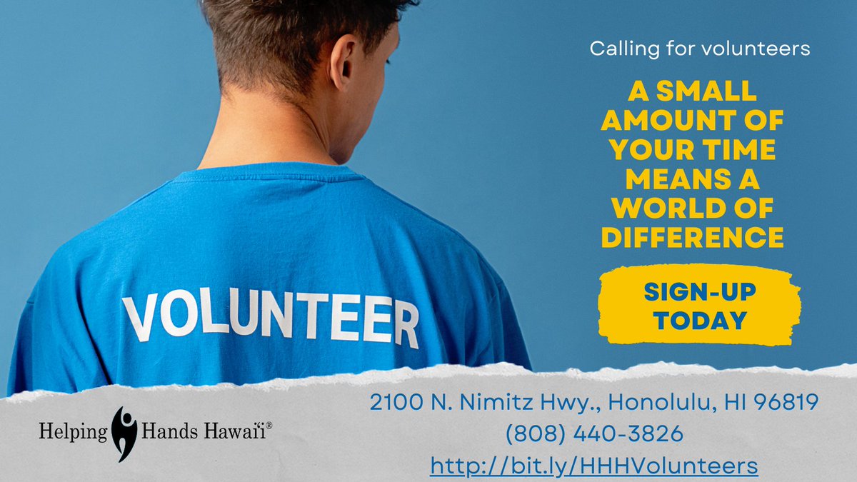 At the heart of organizations are passionate volunteers who help move the mission forward. If you're looking for a place where your efforts can change lives, volunteer by calling 808-440-3826 or visiting bit.ly/HHHVolunteers
#volunteering #communityservice #communitystrong