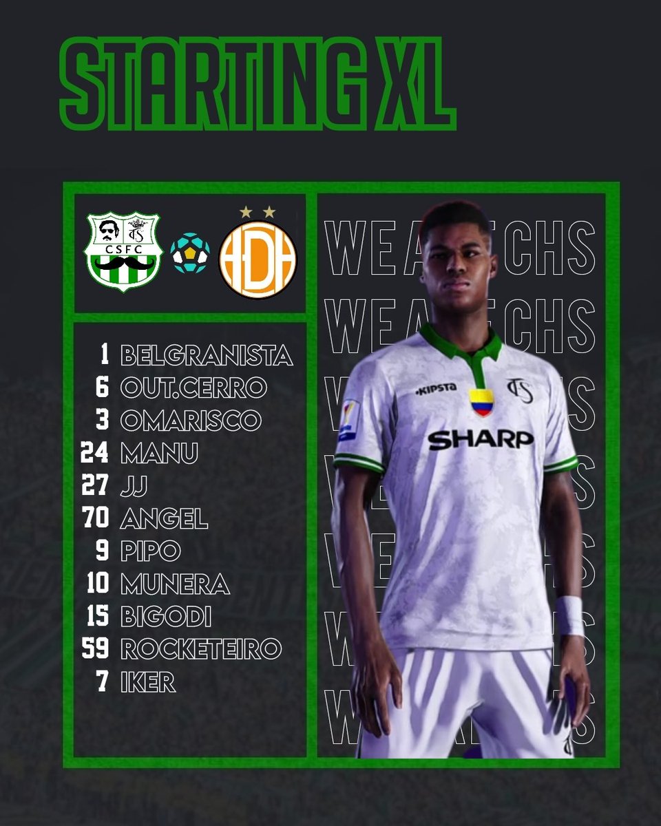 👥 𝐀𝐋𝐈𝐍𝐄𝐀𝐂𝐈𝐎́𝐍 #XIinicial ⚔️

1 - @Belgranista_ 
3 - @goldoaraujo
6 - <a href="/XutCxntexCerrx/">Fútbol a lo Grande</a>
27 - <a href="/JJRB250/">JJ</a> 
24 - <a href="/MSE_RM/">𝙼𝚊𝚗𝚞</a>
70 - <a href="/fcbxangel/">angel</a>
10 - <a href="/Munera1801/">Don Munera</a>
9 - @Elpipo_3
15 - <a href="/bigodi1910/">bigodi 🌧️</a>
59 - <a href="/Rocketeirodehtw/">Rocketeiro de H-town 🚀🇧🇷</a> ©️
7 - <a href="/Iker_RM2/">iker ornitorrincARG 🇦🇷</a> 

#MakeusDream☄️