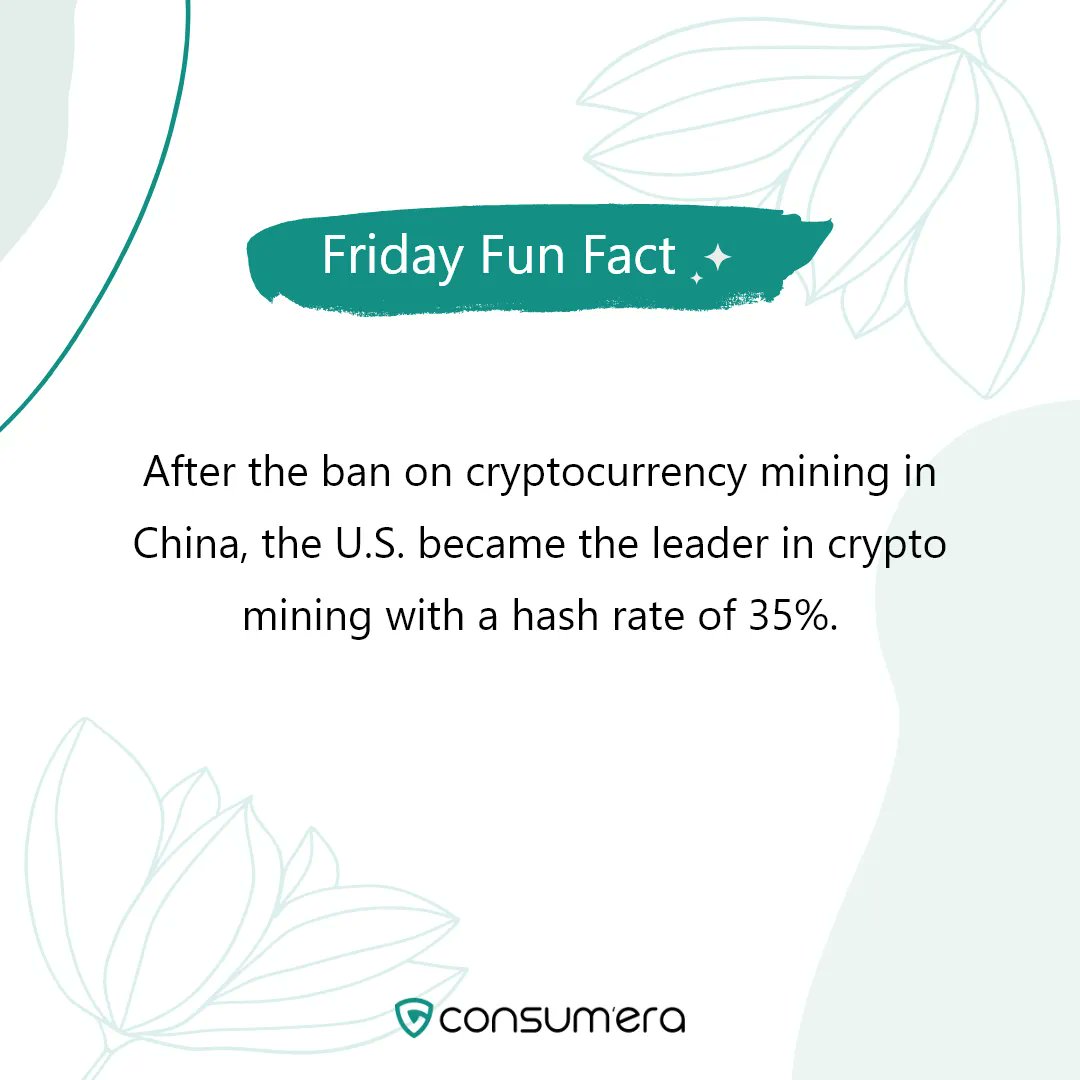 consumeradotcom's tweet photo. 🪙The government was concerned about the effect of crypto mining on the environment and the misuse of digital currency for money laundering and fraud.
#crypto #consumera #cryptocurrency #unitedstates #usnews https://t.co/awISHvbg7c