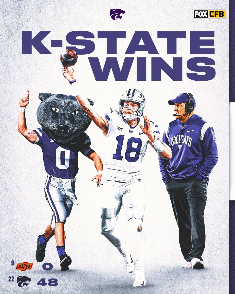 A TOP 10 SHUTOUT IN MANHATTAN 🔒🙌

<a href="/KStateFB/">K-State Football</a> absolutely dominates No. 9 Oklahoma State