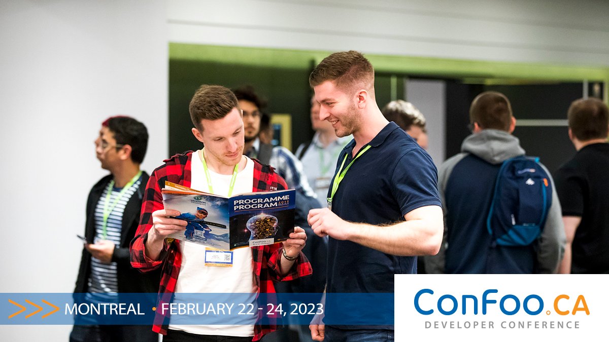 Voilà! We just published our speaker lineup. Check out the awesome list of talks here: confoo.ca/en/2023/sessio…