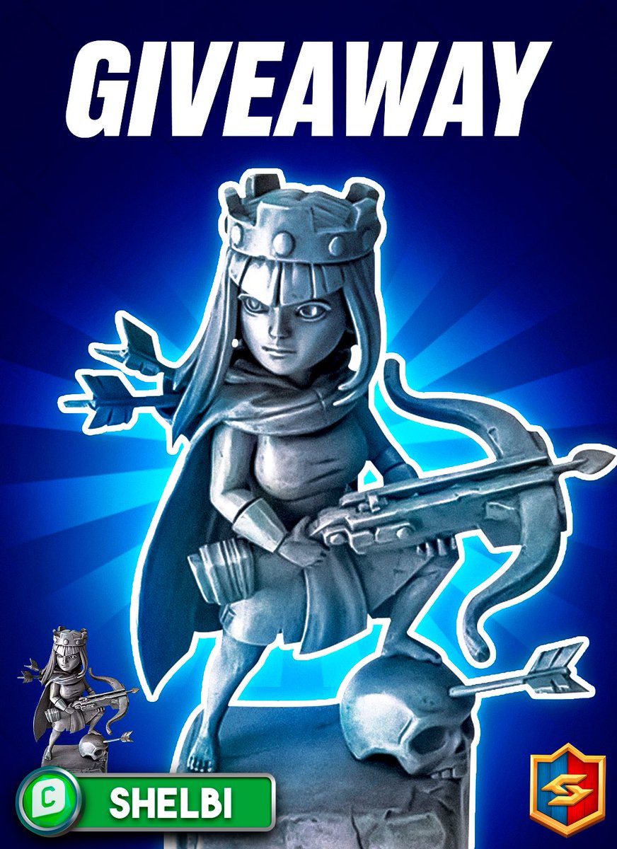 🔥SORTEO EXCLUSIVO DE UNA ESTATUA DE LA REINA ARQUERA🔥

Requisitos:

- Dar RT y FAV🔄❤️
- Seguirme <a href="/SHELBI_CLASH/">SHELBI</a> 
- Seguirme en Twitch Twitch.tv/shelbi_live 

Recuerden usar el código SHELBI para más suerte🍀

Termina en 9 días
