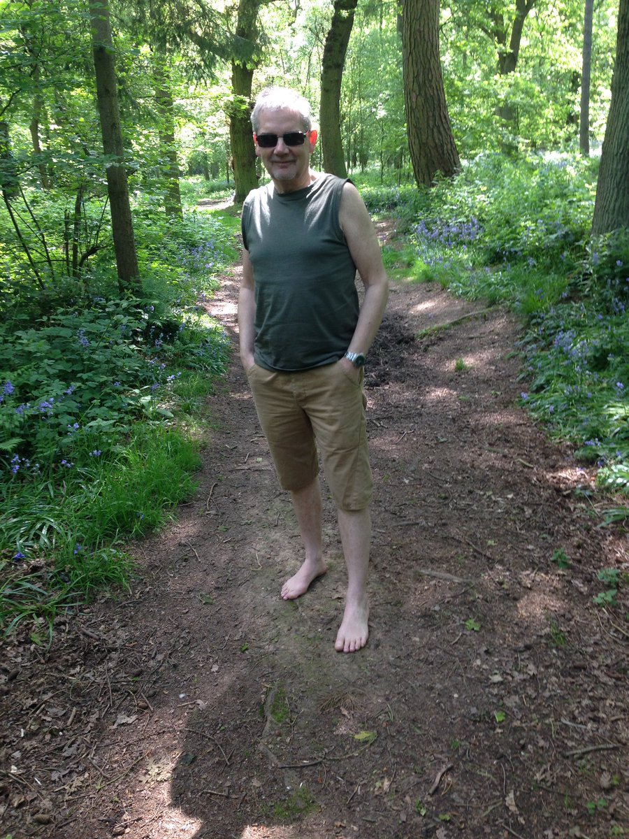 AuthorSJB's tweet image. For me, outside, too. I hike barefoot for well-being and good mental health reasons, both in urban and rural settings.