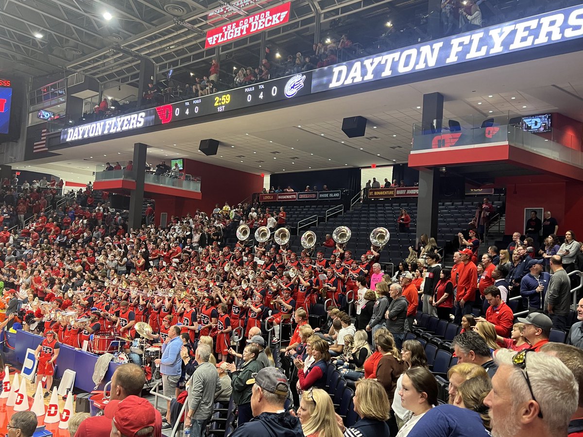 My first game at the Arena…. Game has not started… energy is amazing… #goflyers