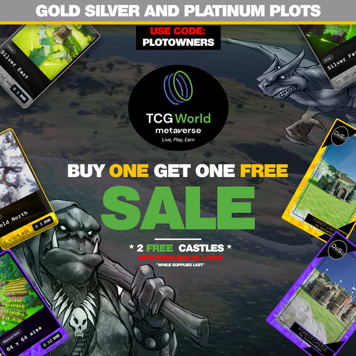 PjKrypto's tweet photo. Incredible. My math๐งฎshows that's FOUR digital assets for the price of ONE in the BEST #Metaverse to ever exist, hands down!!! What a deal. Thank you #TCGWorld ๐
While supplies last.
https://t.co/ZzRg5LYq1b
#BOGO #DeSoSyndicate #Web3 #Presale #NFTCommunity #FREEnft #BNB https://t.co/j4eFOKOnxm