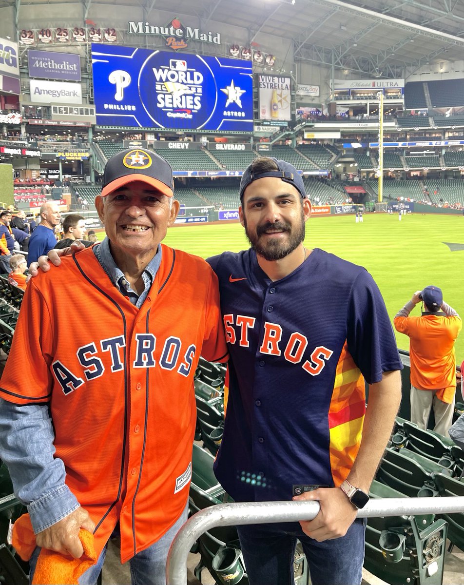Brought my Dad to the World Series! At 74 years old he can say he knocked a World Series game off his bucket list.
