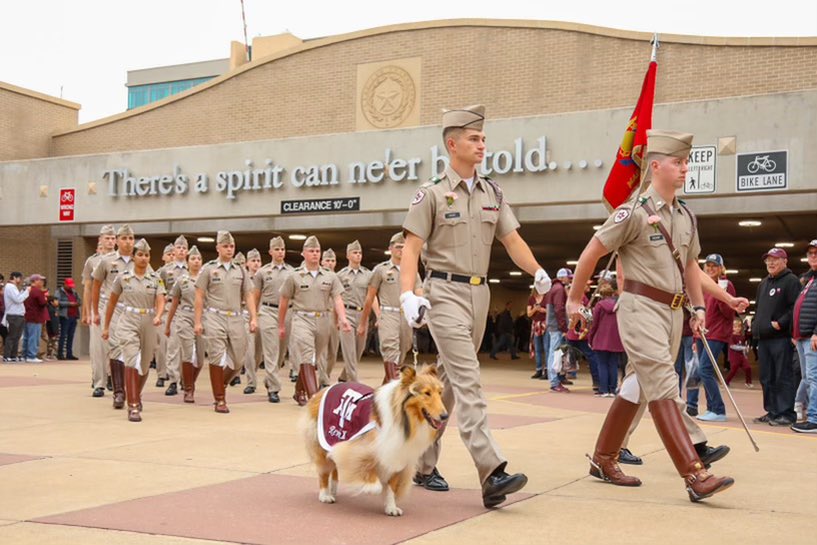 reveille's tweet photo. Howdy, West Campus! 🐾👍 https://t.co/lDlRtGhWcb