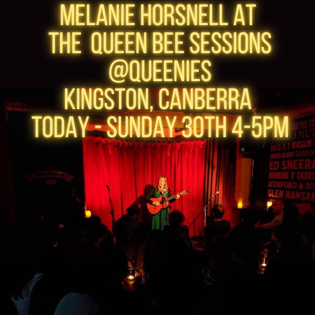I’m heading up the highway to Canberra to play a wonderful new venue that has a showcase of awesome women in music every sunday 2-5pm, The Queen Bee Sessions at @queenieskingston .  So come along at 2 and hear some new music and I’ll be playing 4-5pm. See you up there! #Canberra