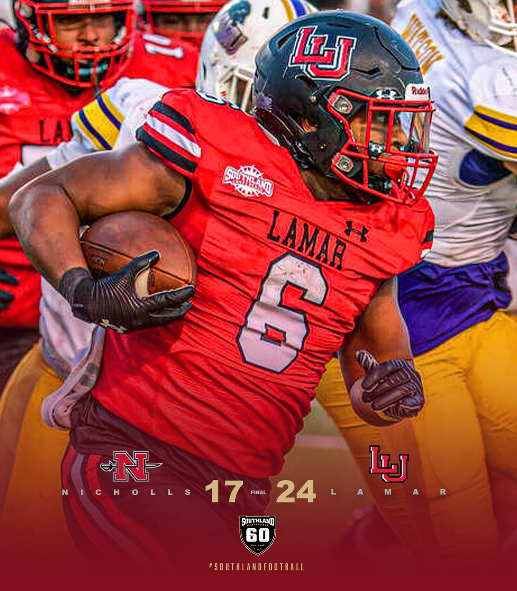 𝗪𝗜𝗟𝗗 𝗖𝗔𝗥𝗗𝗦

<a href="/LamarFootball/">Lamar University Football</a> earns their first win of the season, knocking off Nicholls in Beaumont.

#SouthlandFootball