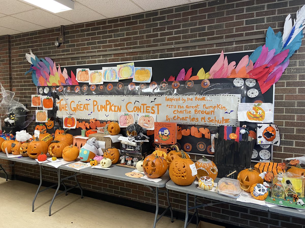 4_belpark's tweet photo. A wonderful week of school spirit with The Great Pumpkin Contest and Scholastic Book Fair. https://t.co/1tZjnhiCnA