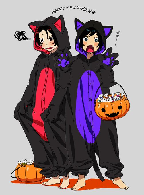 昔描いたハロウィン絵再掲🎃 