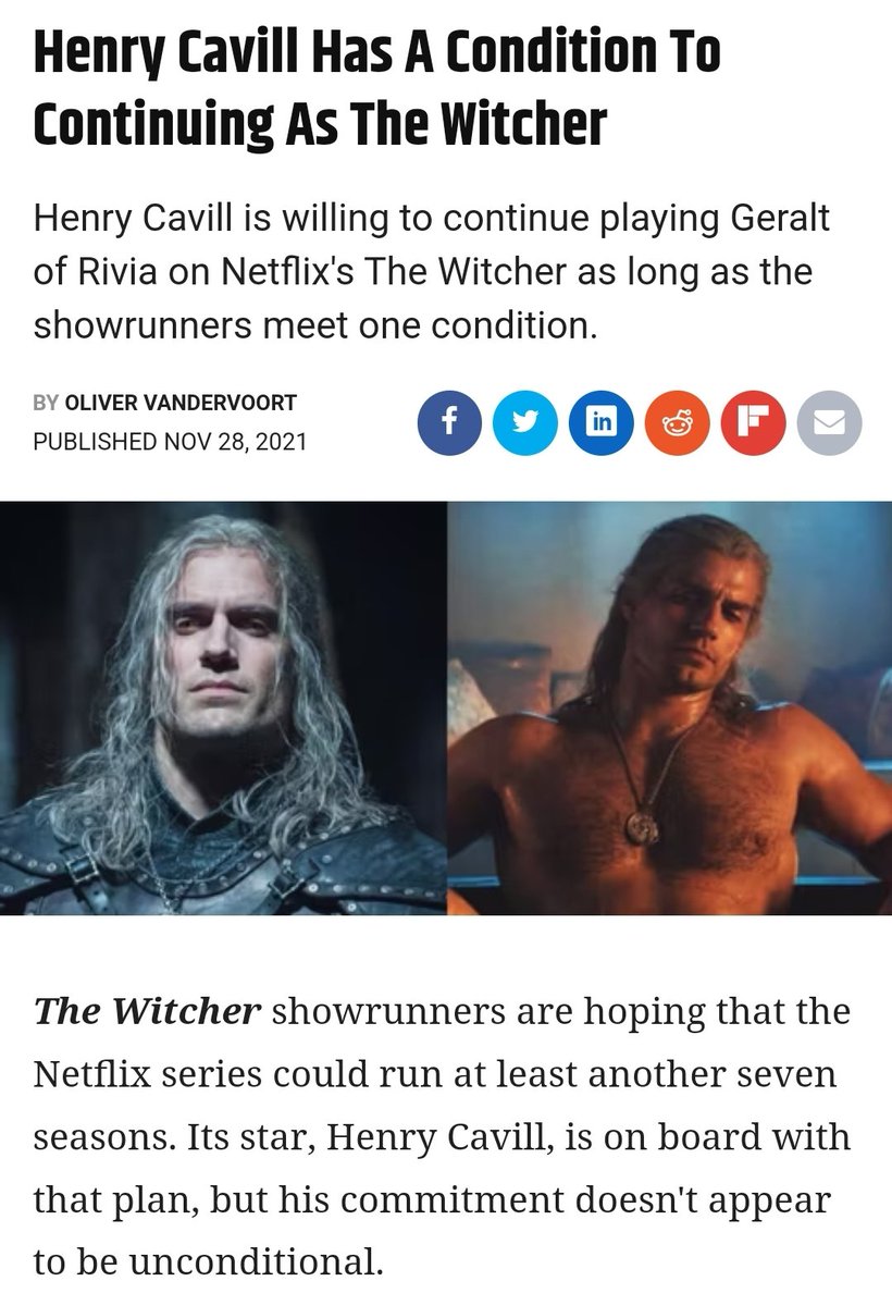 IsaAfterDark's tweet photo. There's no way @witchernetflix didn't see this coming. They knew how Henry felt, he was open about it. And they decided they didn't care. https://t.co/IkATFy1wnu
