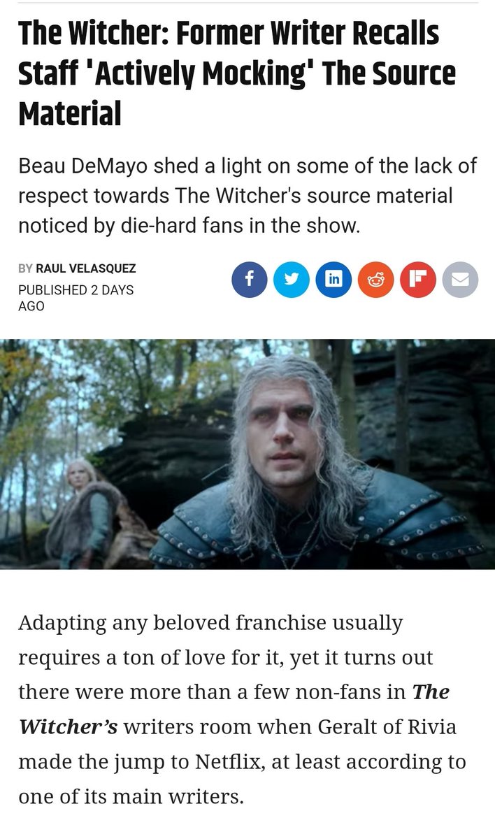 There's no way <a href="/witchernetflix/">The Witcher</a> didn't see this coming. They knew how Henry felt, he was open about it. And they decided they didn't care.