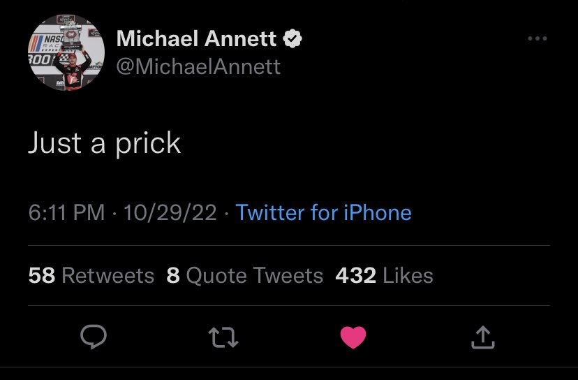 elliottfilms's tweet photo. here’s a thread of all the current and former drivers showing what they think of that shit in the 54

will keep adding more as i see because it’s so funny how they hate his guts 😭😭😭 https://t.co/xWkm36QGtI