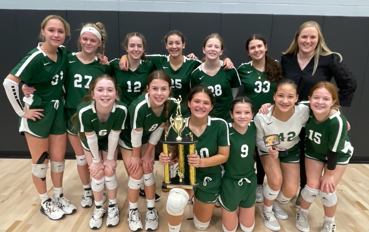 WakelandVB's tweet photo. Congrats Griffin Volleyball!! Both 7th and 8th are district champs!! Wakeland VB is proud of these athletes and their Fantastic Coaches!! @GriffinMSGators https://t.co/A87sAMkrM1
