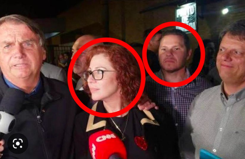 RegisGalo_13's tweet photo. A #pistolagem #bolsonarista reunida.  #ZambelliTerrorrista e, ao fundo, Danilo #Campetti, o #assassino envolvido na farsa de #Paraisópolis.
À frente, seus mentores: Jair Bolsonaro e o #criminoso Tarcísio de Freitas. Faltou o Roberto Jefferson na foto.
By @joaquimmonstrao https://t.co/33J7B8h8Kh