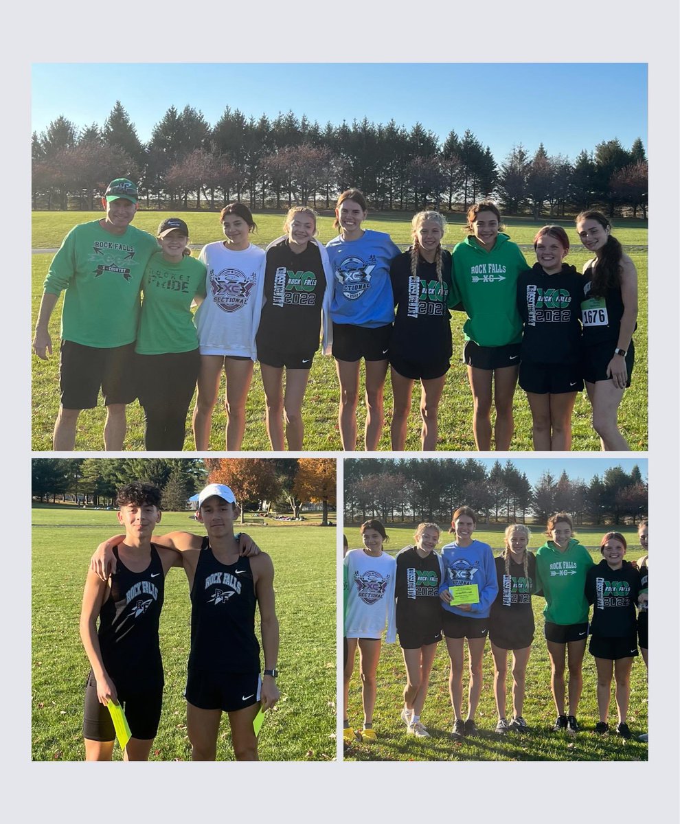 RFHSAthletics's tweet photo. After a long long day filled with adversity at the IHSA cross country sectional, here it is: girls team second place and STATE QUALIFIERS!!! Hana Ford 10th place sectional medal 🏅. Boys team 9th place, Jose Gomez and Anthony Valdivia individual STATE QUALIFIERS!!! 👏👏👍💪🏃‍♂️🏃‍♀️🎉 https://t.co/Q2obzswM2T