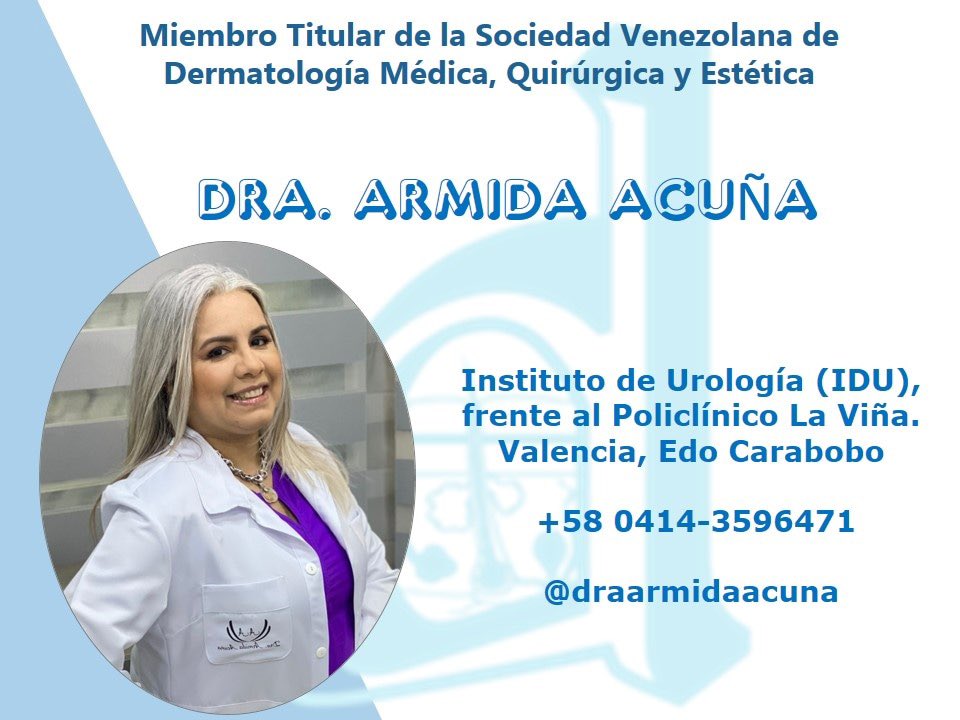 svderma's tweet photo. Conoce los dermatólogos certificados de tu zona. Miembro de la Sociedad Venezolana de Dermatologia Médica, Quirúrgica y Estética del Edo. Carabobo #Carabobo #dermatologo https://t.co/jAeK5CfdoF