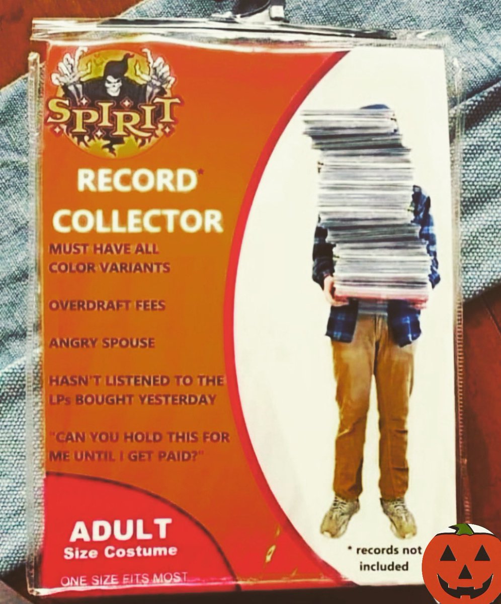 MillionsOfRecs's tweet photo. We’ve got you, easy costume! Have a very Happy Halloween! 🎃🍬
#happyhalloween #halloween #vinylrecords #vinylcollector #vinylcommunity #recordcollector #onlinerecordstore #supportsmall #millionsofrecordsdotcom #trickortreat #Halloween #spirithalloweenmeme https://t.co/JkWLaXH91m