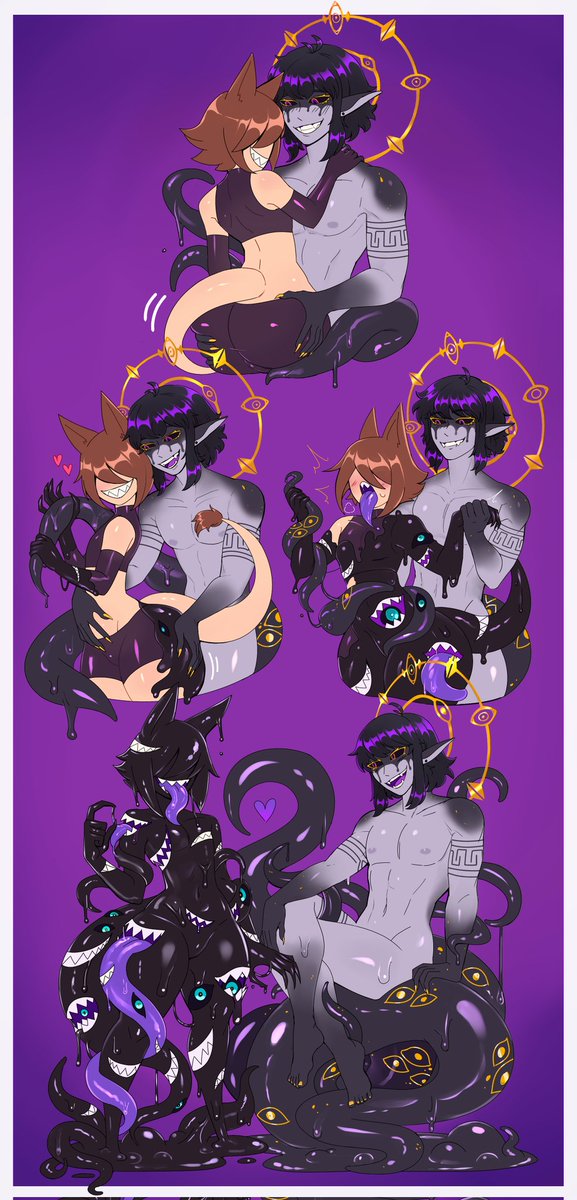 Dateimo1's tweet photo. A Super Slimy and Monstrous Sequence for @voidhollows and @Imstill_h3r3 💜✨ https://t.co/eVwLUSOzhi