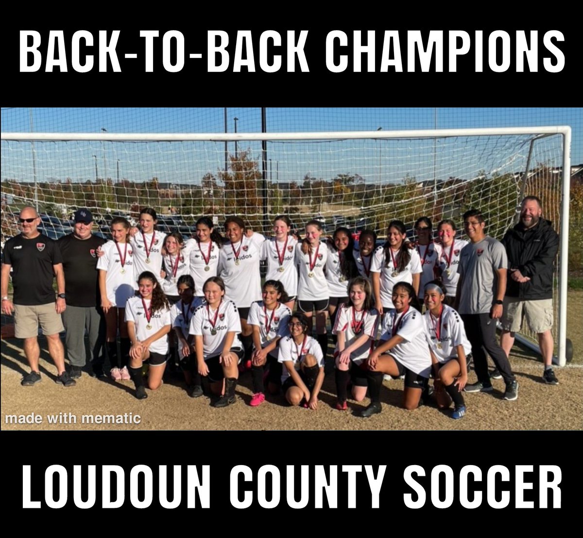 I am so proud of my 7th Grade Girls Classic Soccer Team being Loudoun County Champions in back to back seasons!🏆😎🏆