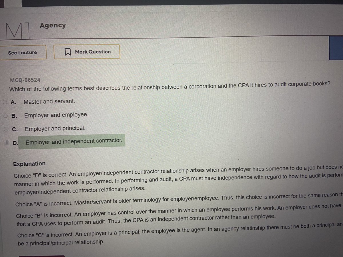 dumbacountant's tweet photo. Becker needs to chill… reference to answer choice A https://t.co/zdkd7YoiFg