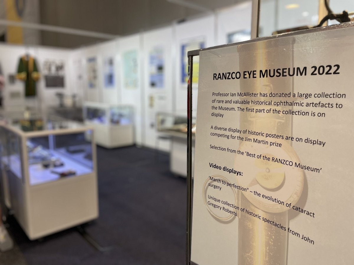 RANZCOeyedoctor's tweet photo. Come visit the RANZCO Eye Museum at #RANZCO53rd Congress! Located at Booth 51.
#EyeMuseum https://t.co/OGdJrP3mvU