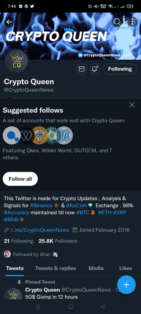 shemaex's tweet photo. @missufe @CryptoQueenNews @TechCryptoAnlst @EarnWithSapna https://t.co/I0uqU9sCeg