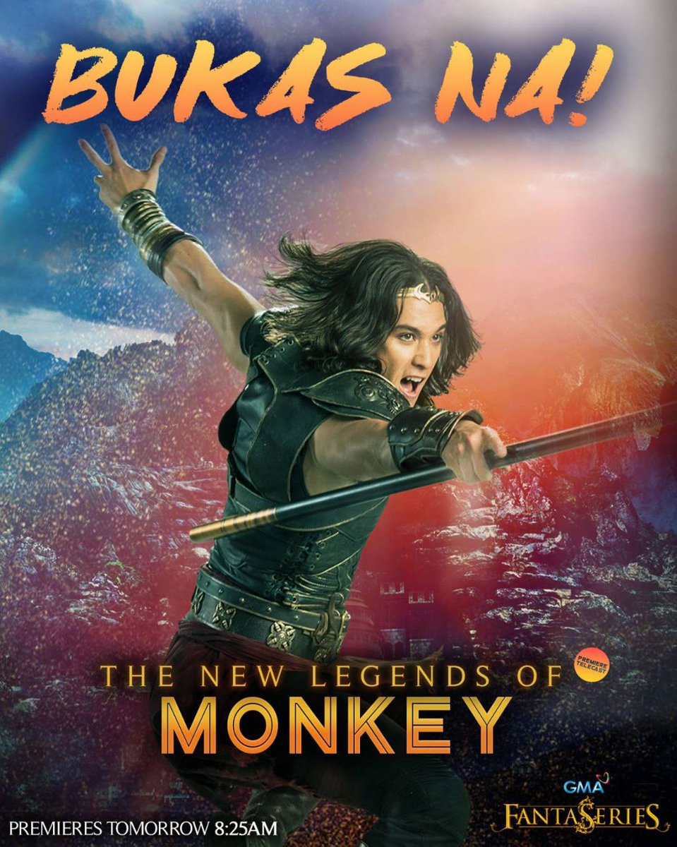 gmanetwork's tweet photo. Panibagong adventure na naman ang matutunghayan natin! Mapapanood na ang 'The New Legends of Monkey'! BUKAS NA! #TheNewLegendsOfMonkey https://t.co/ICDYa2LQW0