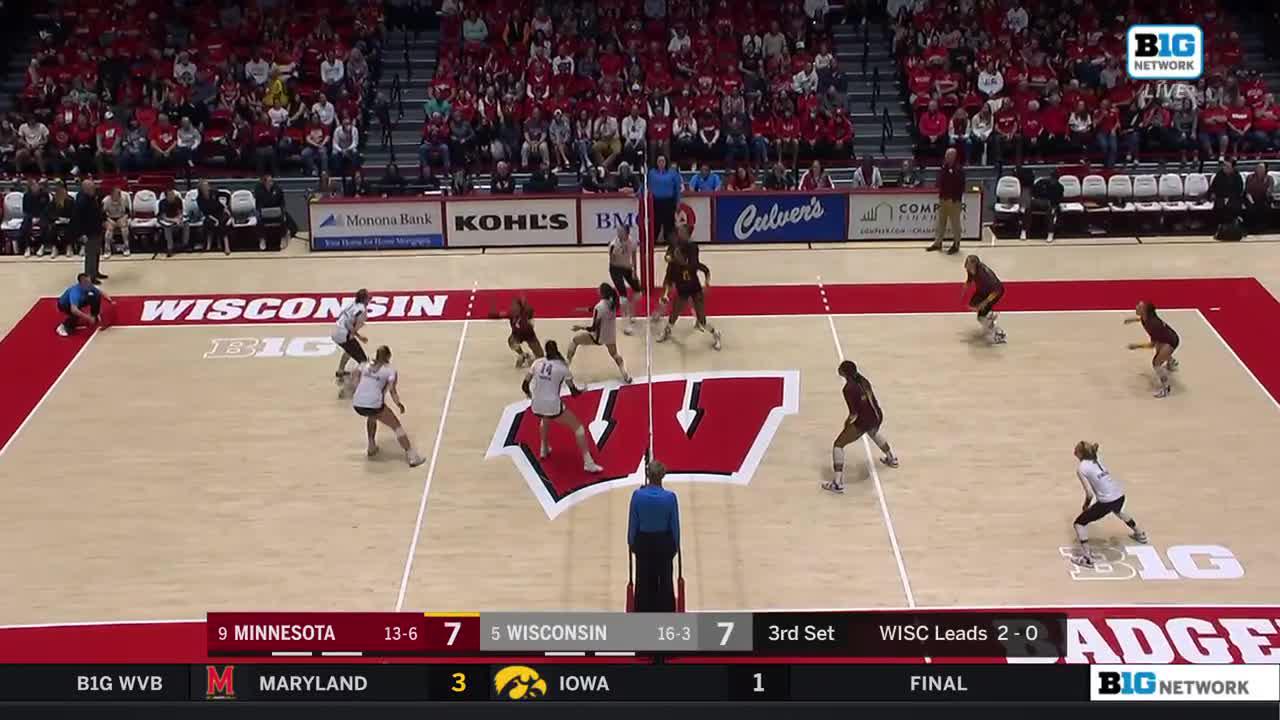 Minnesota Volleyball on Twitter "Long rally? Better call Carter to