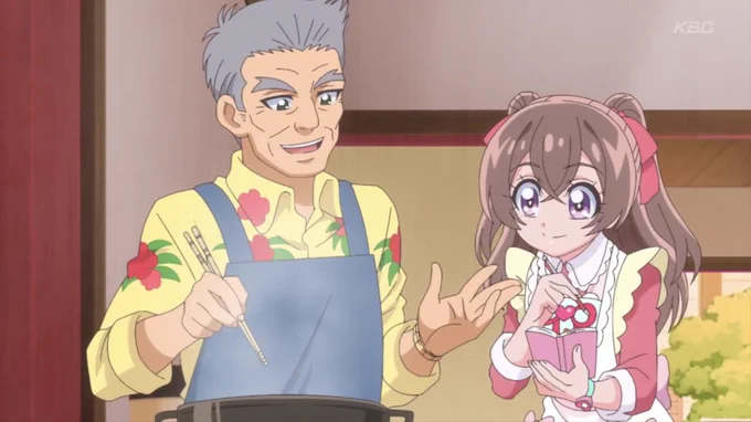 ありがとうってことはやはりナレの声の正体はおばあちゃん・・・なのか?  #precure 