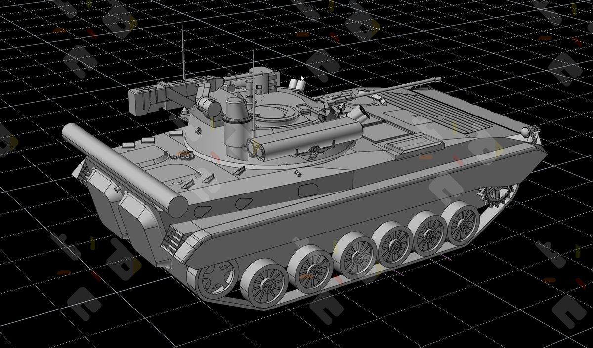 T_Nygma's tweet photo. BMP 2M tank model coming along nicely...
#3dmodeling #cad #3d #3dart #BMP2M #warthunder #vehicledesign #gamedev #games https://t.co/GMC7qjCo0P