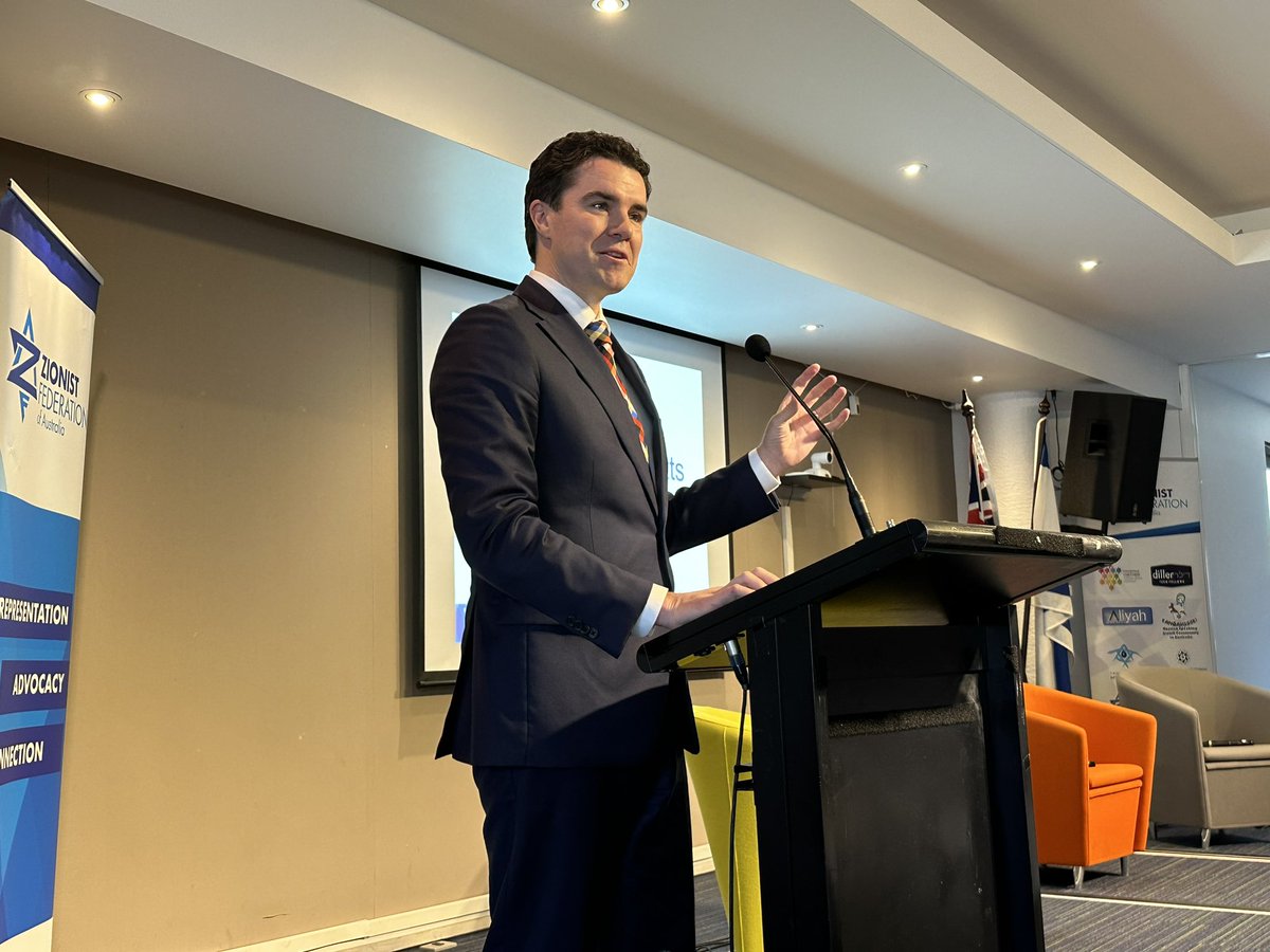 Honoured to have @TimWattsMP to give the keynote address at our #ZFABiennialConference22. He talked about how Israel is so much bigger than the controversy and how his relationship with Israel is led by people to people connections.