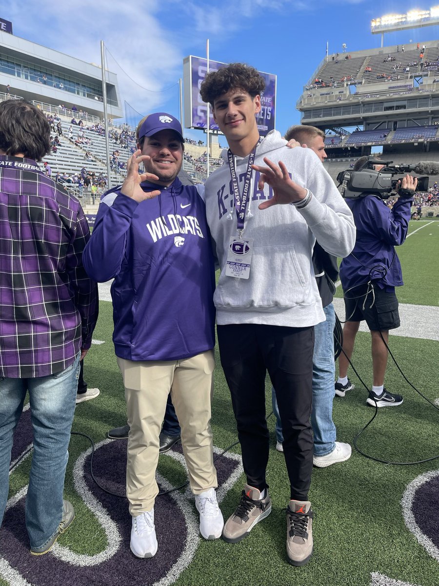 Thank you for the great game day visit, had an amazing time today! <a href="/ChuckLillie/">Chuck Lillie</a> <a href="/spedbraet/">Taylor Braet</a> <a href="/KStateFB/">K-State Football</a>